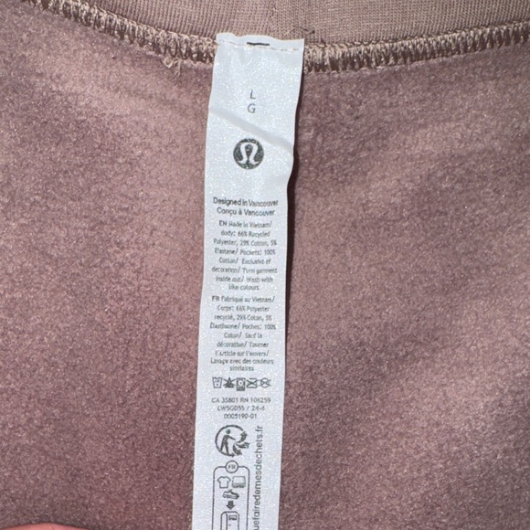 lululemon heavyweight fleece lined sweatpants - Picture 2 of 3